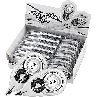 修正テープ 5メートル 12本パック 白 5mm 修正テープ 5メートル 12本パック 白 5mm 【公式通販】